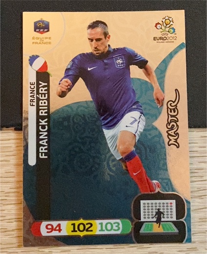 2012 Panini Adrenalyn XL Euro 2012 Master Franck Ribery — front