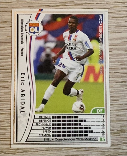 2005 Panini WCCF European Clubs #082 Eric Abidal — front