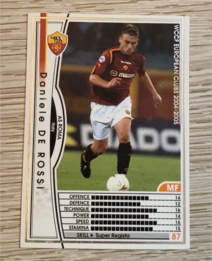 2004 Panini WCCF European Clubs #Daniele De Rossi AS Roma — front
