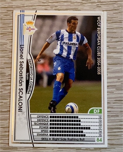 2004 Panini WCCF European Clubs #84 Lionel Sebastián Scaloni — front