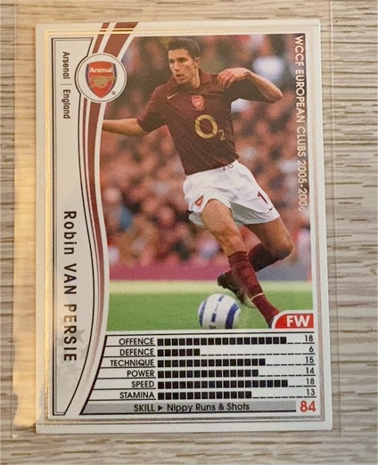2005 Panini WCCF European Clubs #016 Robin van Persie — front