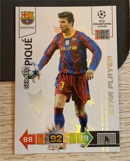 2010-11 Panini Champions League #92 Gerard Pique — front