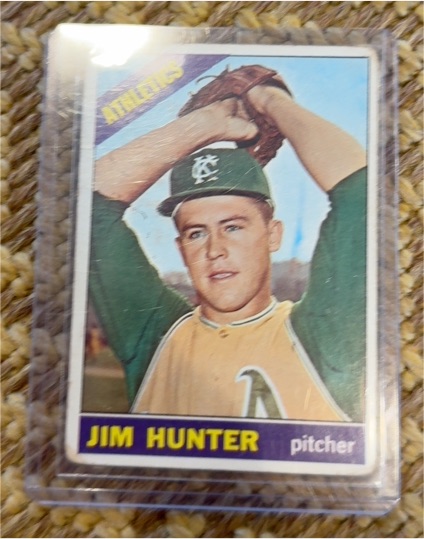 1966 Topps #36 Jim Hunter — front