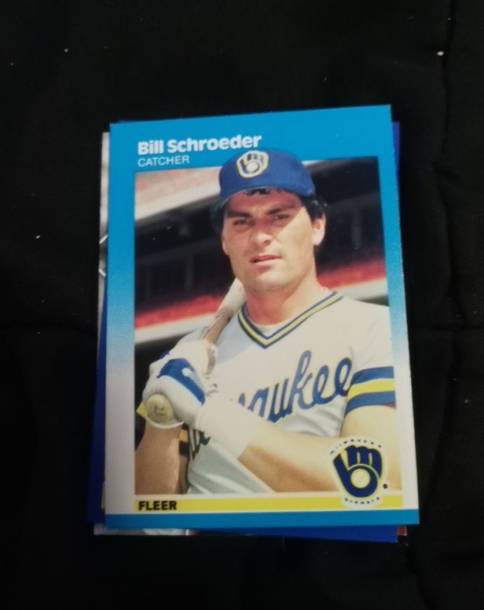 1987 Fleer #363 Bill Schroeder — front