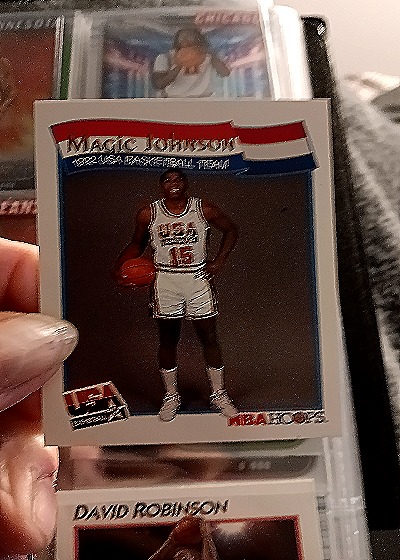 1991-92 NBA Hoops #54 Magic Johnson — front
