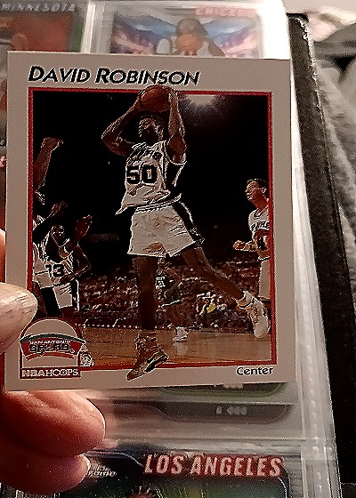 1991-92 NBA Hoops #41 David Robinson — front
