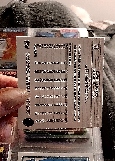 2024-25 Topps Chrome #120 Kawhi Leonard — back