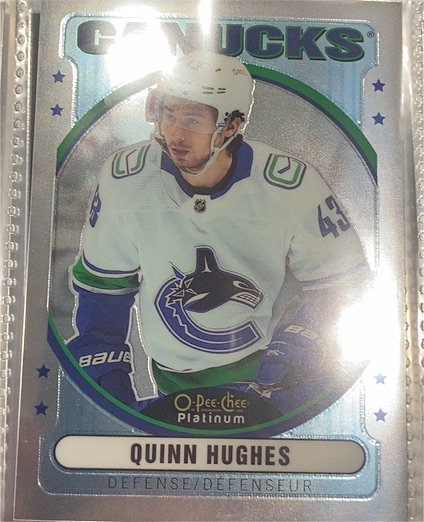 2021-22 O-Pee-Chee Platinum Retro #R-43 Quinn Hughes — front