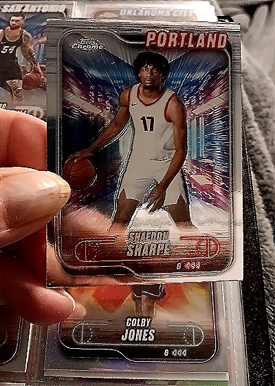 2024-25 Topps Chrome #25 Shaedon Sharpe — front