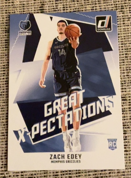2024-25 Panini Donruss #13 Zach Edey Great X-Pectations Rookie — front