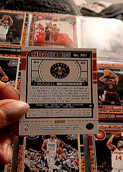 1995 NBA Hoops #291 Russell Westbrook — back