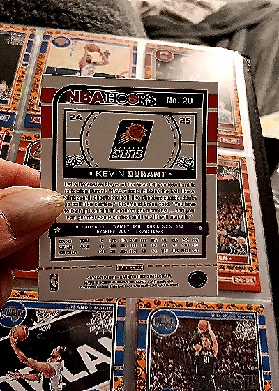 2024-25 Panini NBA Hoops #24 Kevin Durant — back