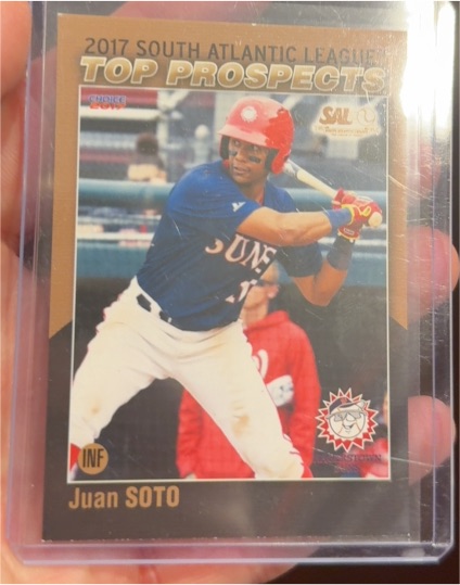2017 South Atlantic League Top Prospects Juan Soto — front