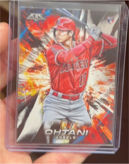 2018 Topps Fire #150 Shohei Ohtani — front