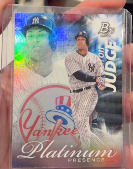 2017 Bowman Platinum #PP-AJ Aaron Judge — front