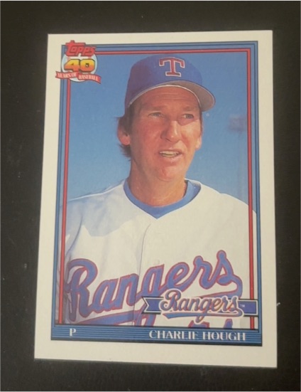 1991 Topps #495 Charlie Hough — front
