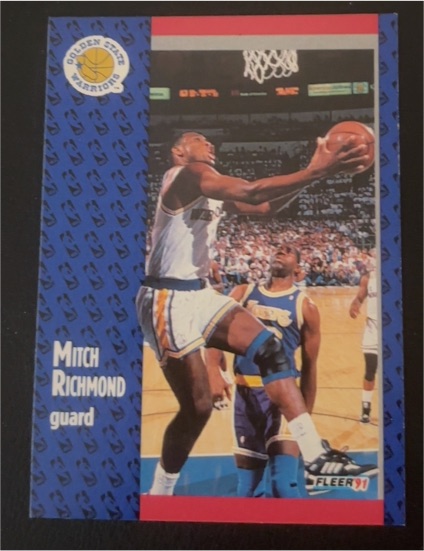 1991-92 Fleer #71 Mitch Richmond — front