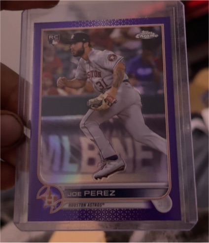 2022 Topps Chrome Update #USC186 Joe Perez — front