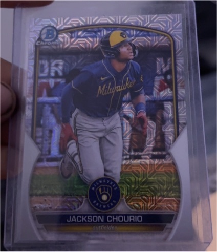 2023 Bowman Chrome #BCP-76 Jackson Chourio — front