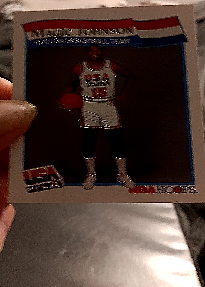 1991 Hoops #54 Magic Johnson — front