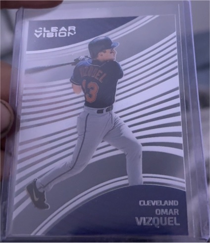 2023 Panini Chronicles Clear Vision #8 Omar Vizquel — front