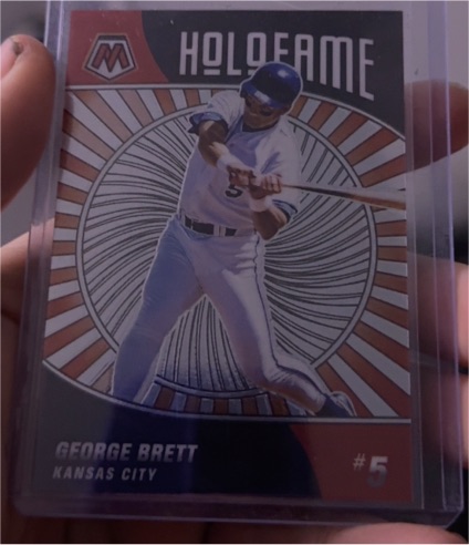 2022 Panini Mosaic #HF-4 George Brett Holofame — front
