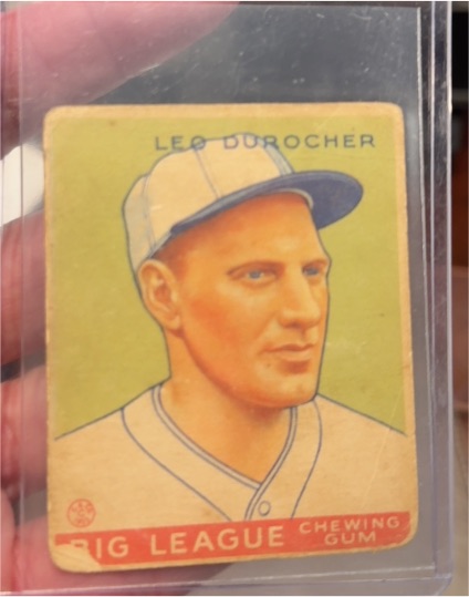 1933 Goudey #147 Leo Durocher — front