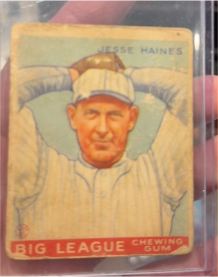 1933 Goudey #73 Jesse Haines — front