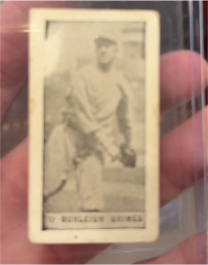 1920 Burleigh Grimes Baseball Card #10 — front