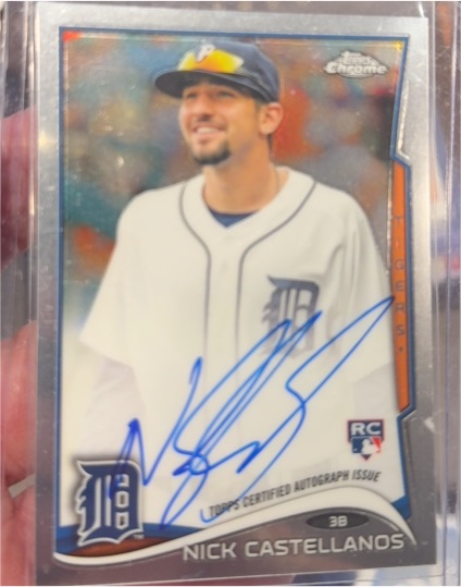 2014 Topps Chrome #4 Nick Castellanos Rookie Autograph — front