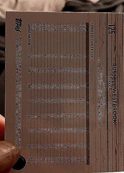 2008 Topps #125 Russell Westbrook — front