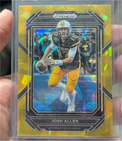 2023 Panini Prizm Josh Allen University of Wyoming — front