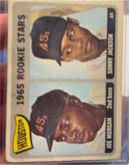 1965 Topps #16 Joe Morgan/Sonny Jackson Rookie Stars — front