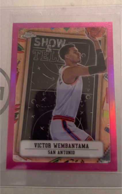 2024-25 Topps Chrome #ST-9 Victor Wembanyama Show and Tell — front