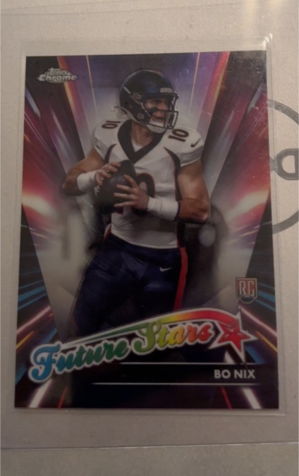 2024 Topps Chrome #FS-4 Bo Nix Future Stars — front