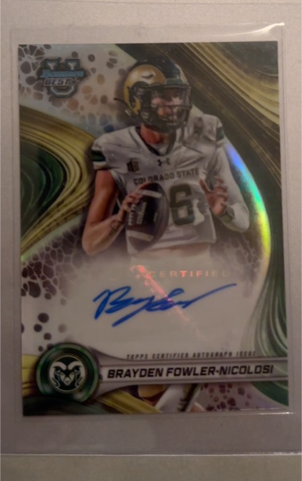 2024 Bowman's Best University #BOA-BF Brayden Fowler-Nicolosi — front