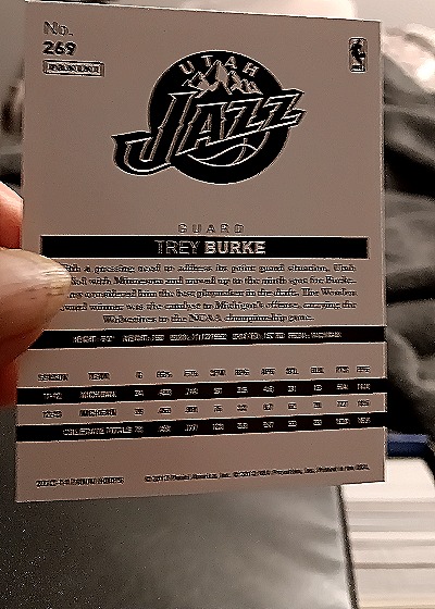 2024-25 Panini NBA Hoops #269 Trey Burke — back