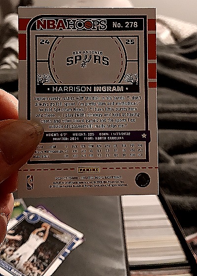 2024-25 Panini NBA Hoops #278 Harrison Ingram — back