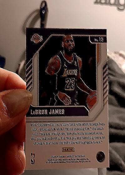 2023 Donruss #15 LeBron James — back
