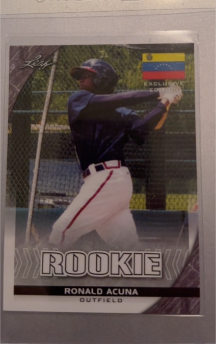 2017 Leaf Exclusive Edition #22 Ronald Acuna — front