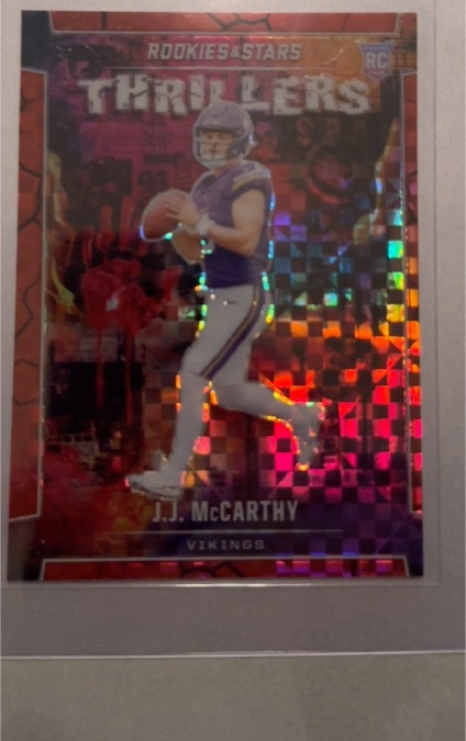 2024 Panini Rookies & Stars Thrillers #T-JMY J.J. McCarthy — front