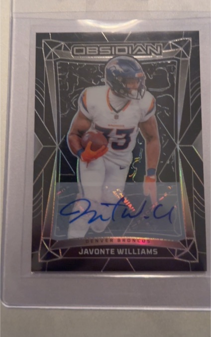 2024 Panini Obsidian #58 Javonte Williams — front