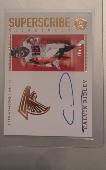 2021 Panini Superscribe Signatures #SS-CR Calvin Ridley — front