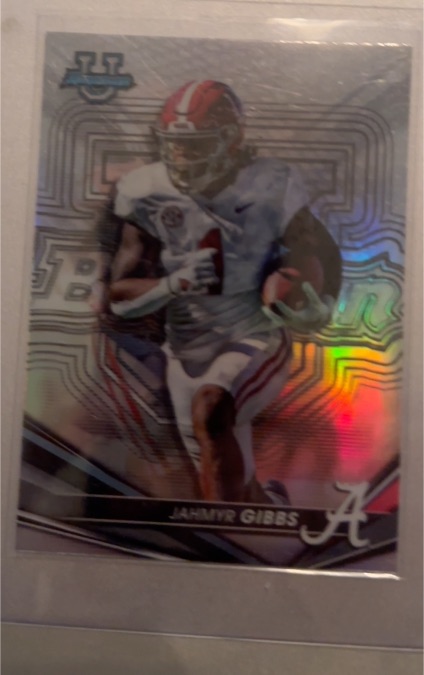 2022-23 Bowman's Best University #95 Jahmyr Gibbs — front