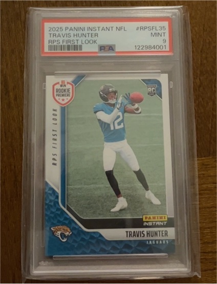 2025 Panini Instant NFL RPS First Look #RPSFL35 Travis Hunter — front