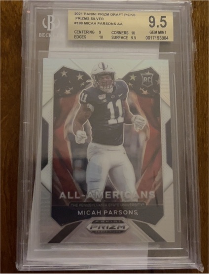 2021 Panini Prizm Draft Picks #188 Micah Parsons — front