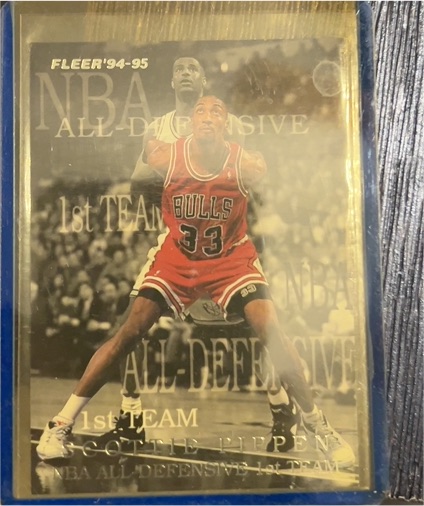 1994-95 Fleer #5 Scottie Pippen All-Defensive Team — front
