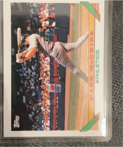 1993 Topps #100 Mark McGwire — front
