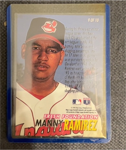 1995 Fleer #9 Manny Ramirez Fresh Foundation — front