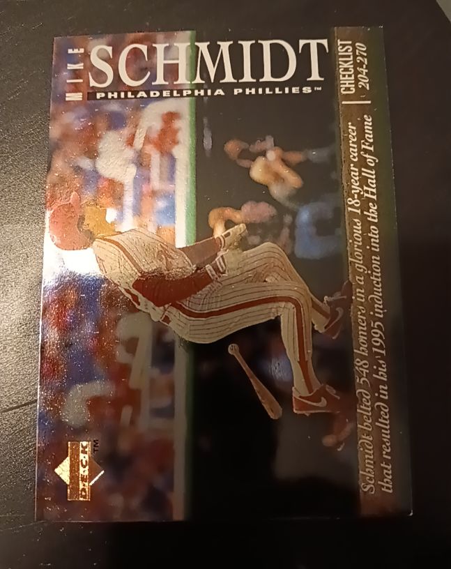 1995 Upper Deck #204-270 Mike Schmidt — front